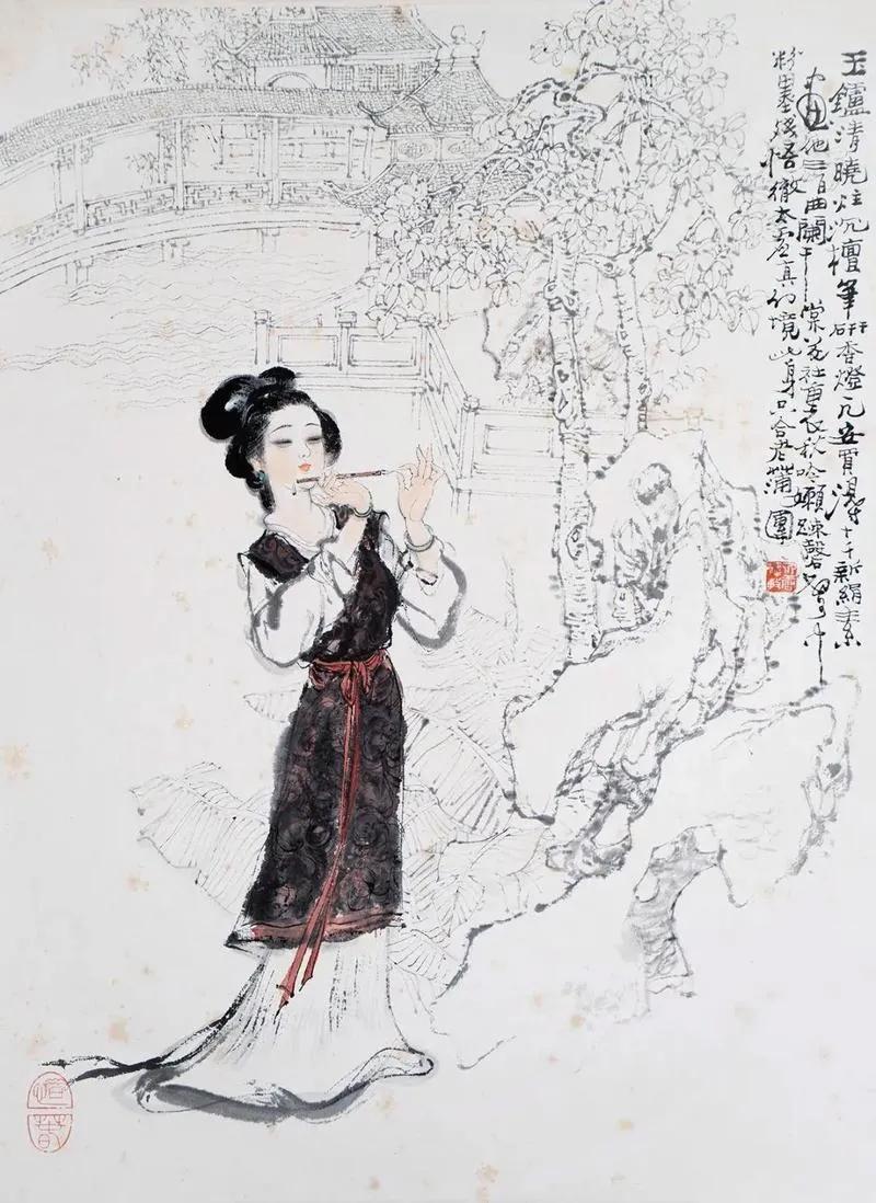 上联：挥毫忆写江南景
下联：[比心]

网络图片/诚谢侵删