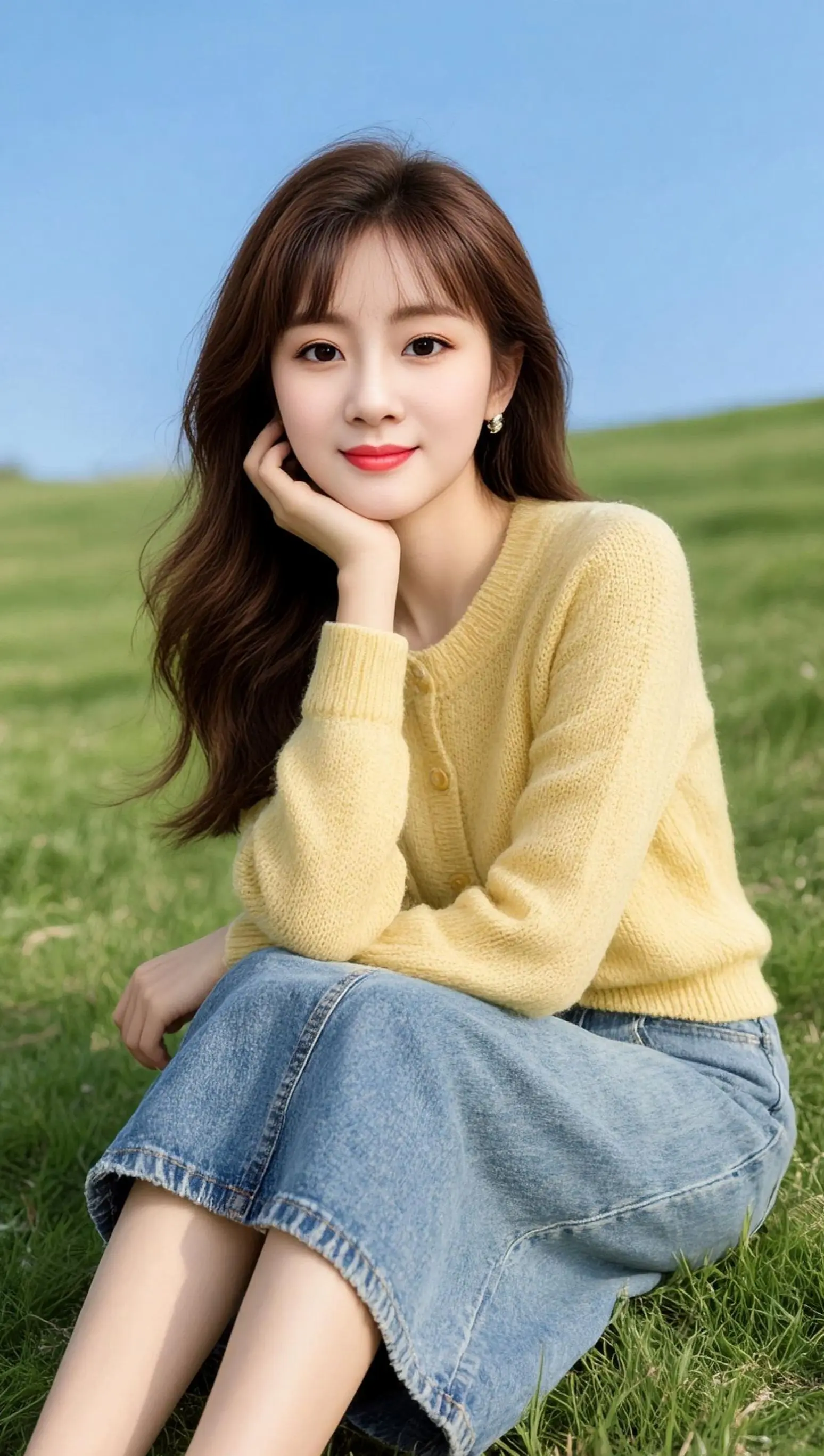 AI草地清新写真 ai创作