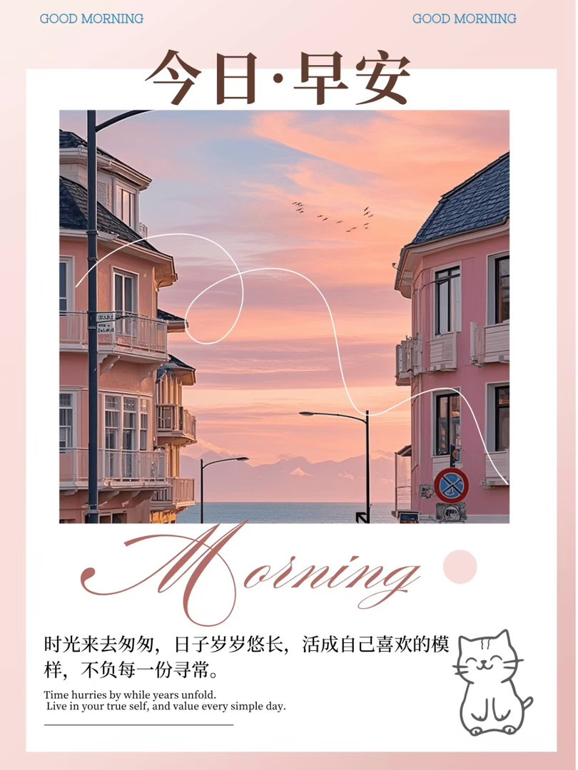 🏕🌤²º²⁶/₀₈.₂₆ ღº ✐ 🔆 ᴹᴼᴿᴺᴵᴺᴳ🪻新的清晨，新的开