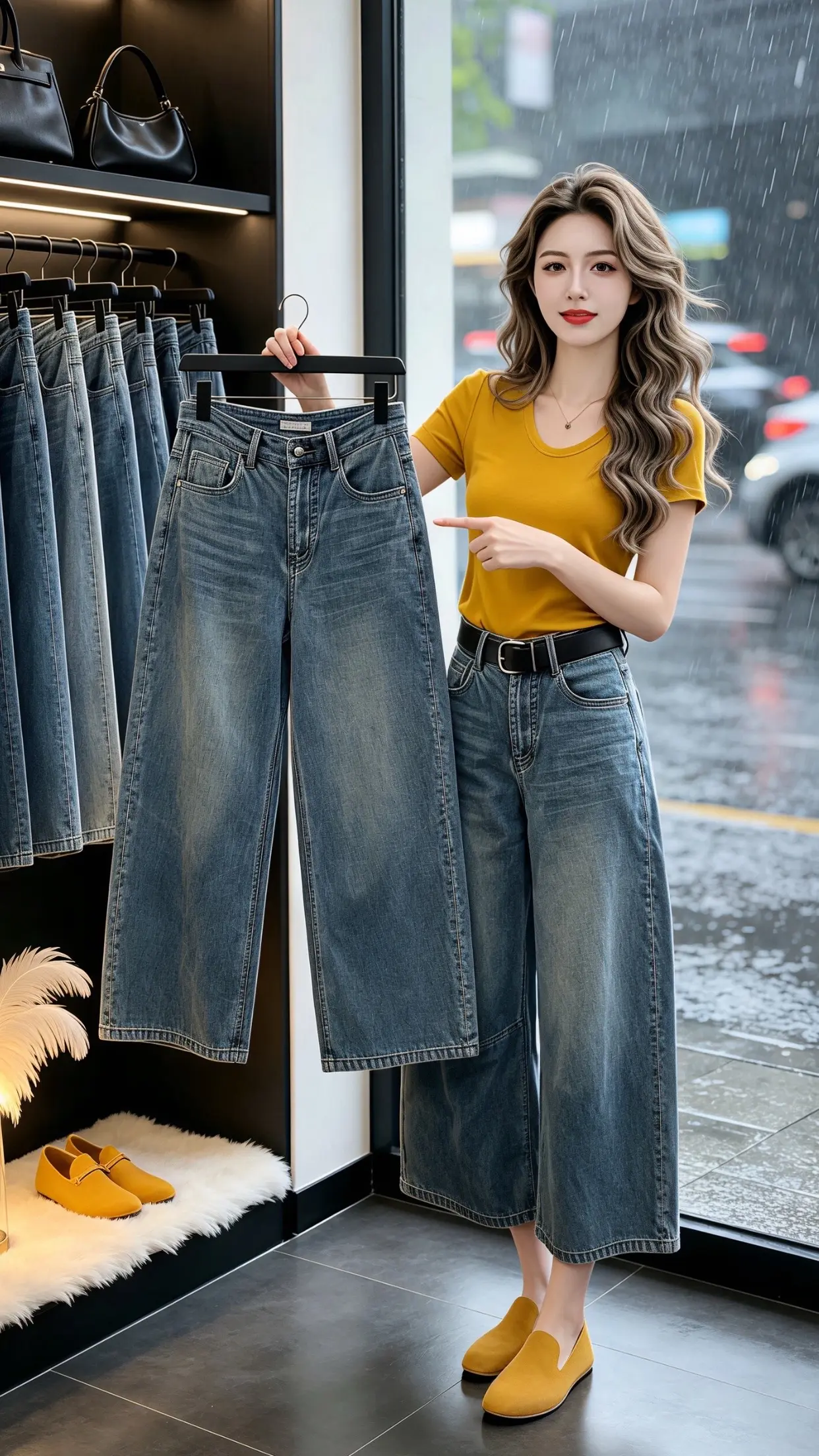 怎么将牛仔裤穿出高级感 一条牛仔裤搞定一周穿搭 梨型身材必入牛仔裤 显...