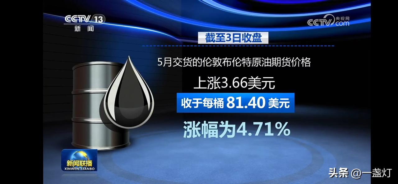 美以对伊朗开战，导致油价上涨。