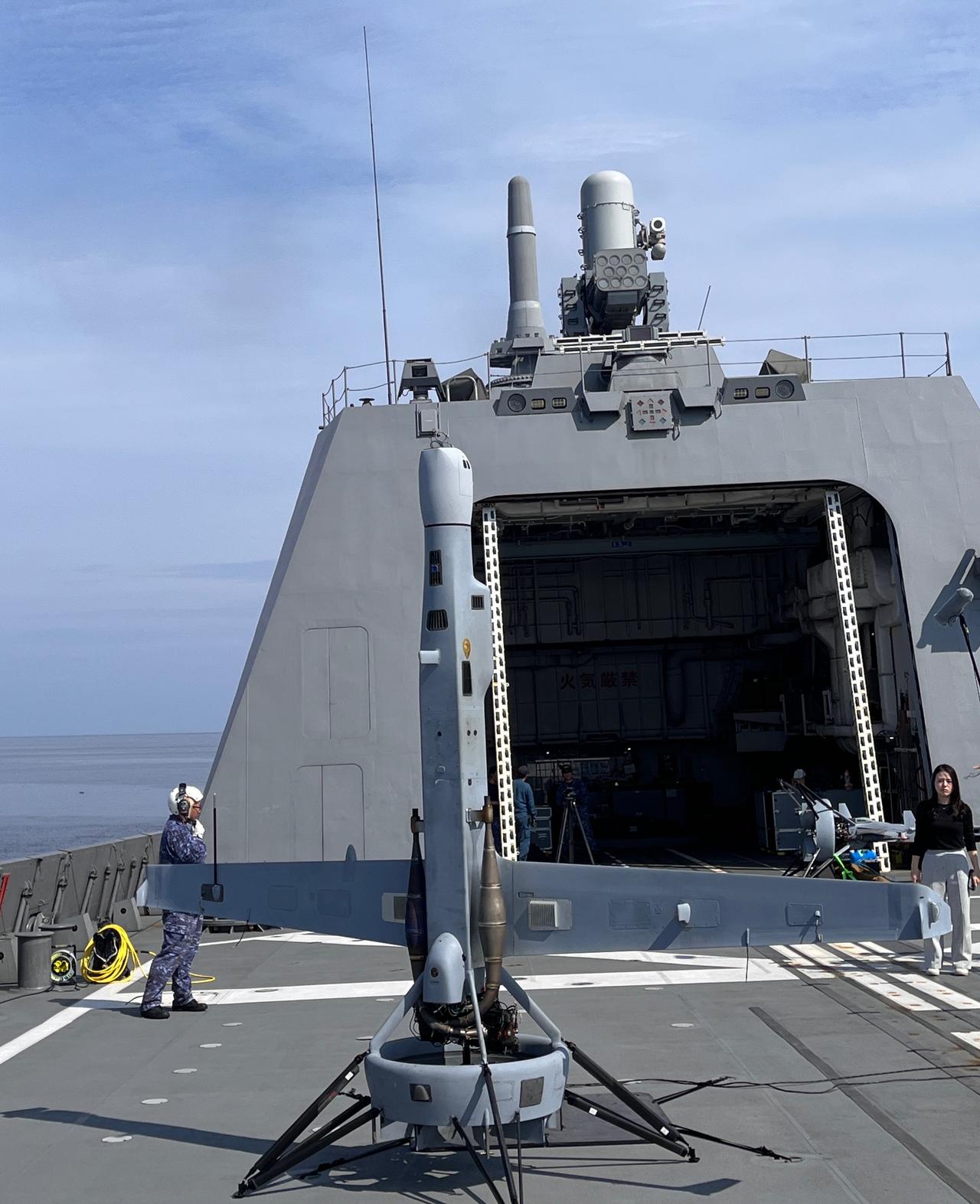 海自“最上”级FFM-2“熊野”号护卫舰试飞美国Shield AI‌公司V-BA