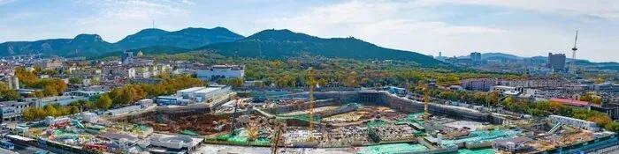 济南千佛山站TOD项目加速建设
近日，在千佛山北麓，轨道交通千佛山站TOD综合开