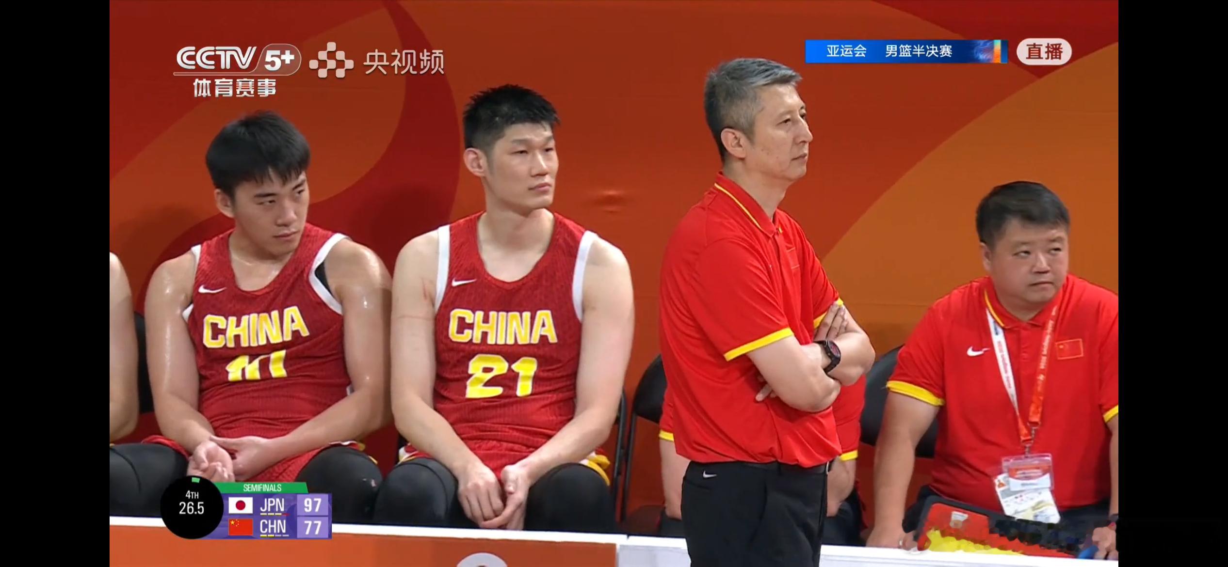 中国男篮惨败日本男篮 中国男篮vs日本男篮 中国男篮输了，亚运会半决赛78-97