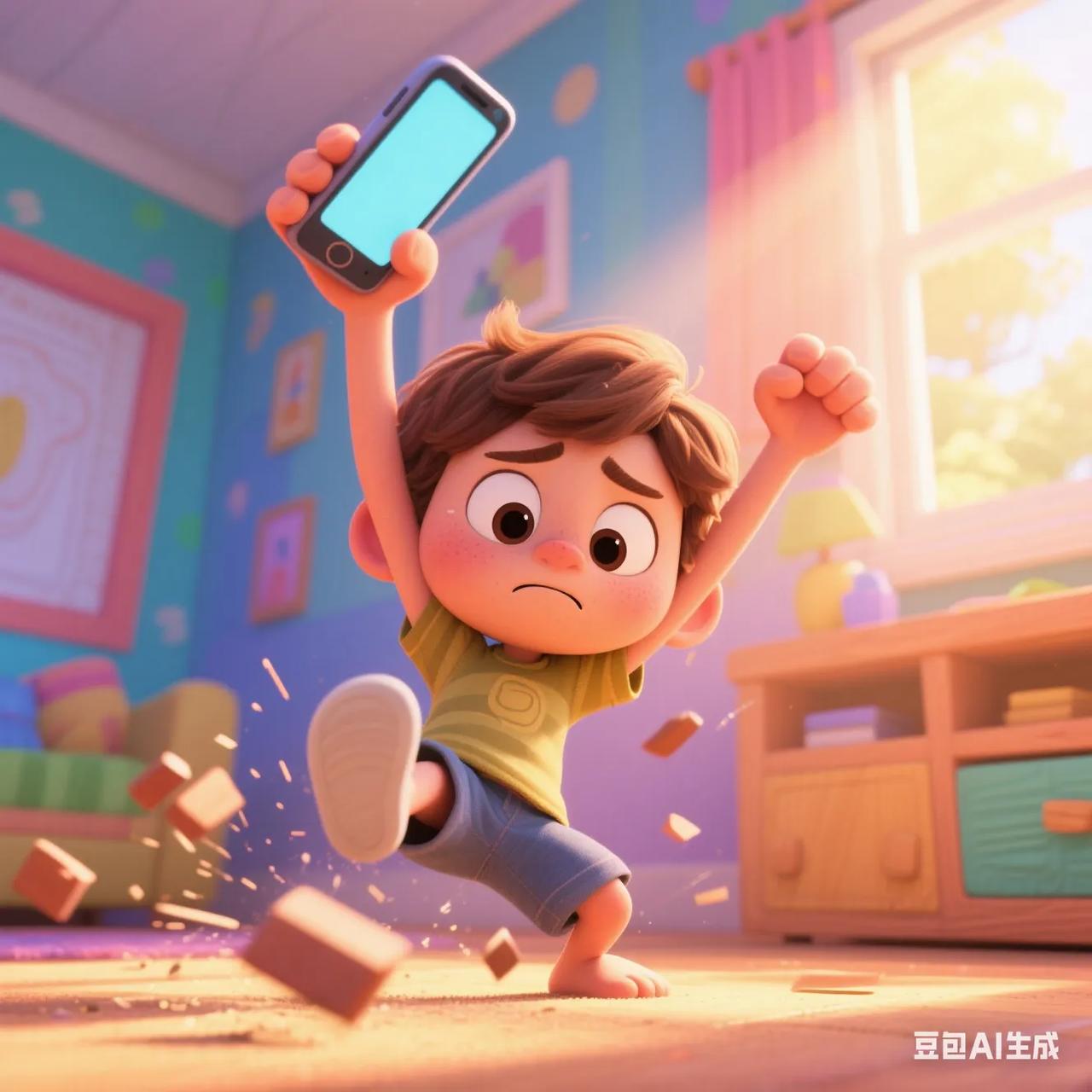 今天玩了一天手机，头晕眼花。
这真不是好东西，
孩子少玩影响学习，
年轻人少玩影
