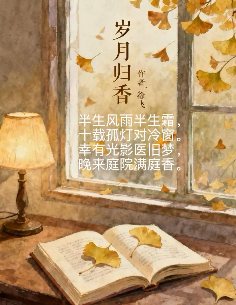 原创诗句 岁月归香徐飞 岁月匆匆像一阵风 诗人