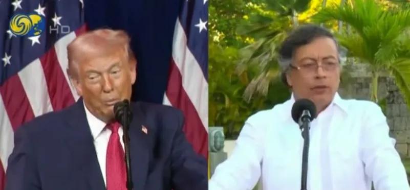 就在几天前，特朗普还在公开场合把佩特罗骂得体无完肤，说他“制造可卡因”、“是个病