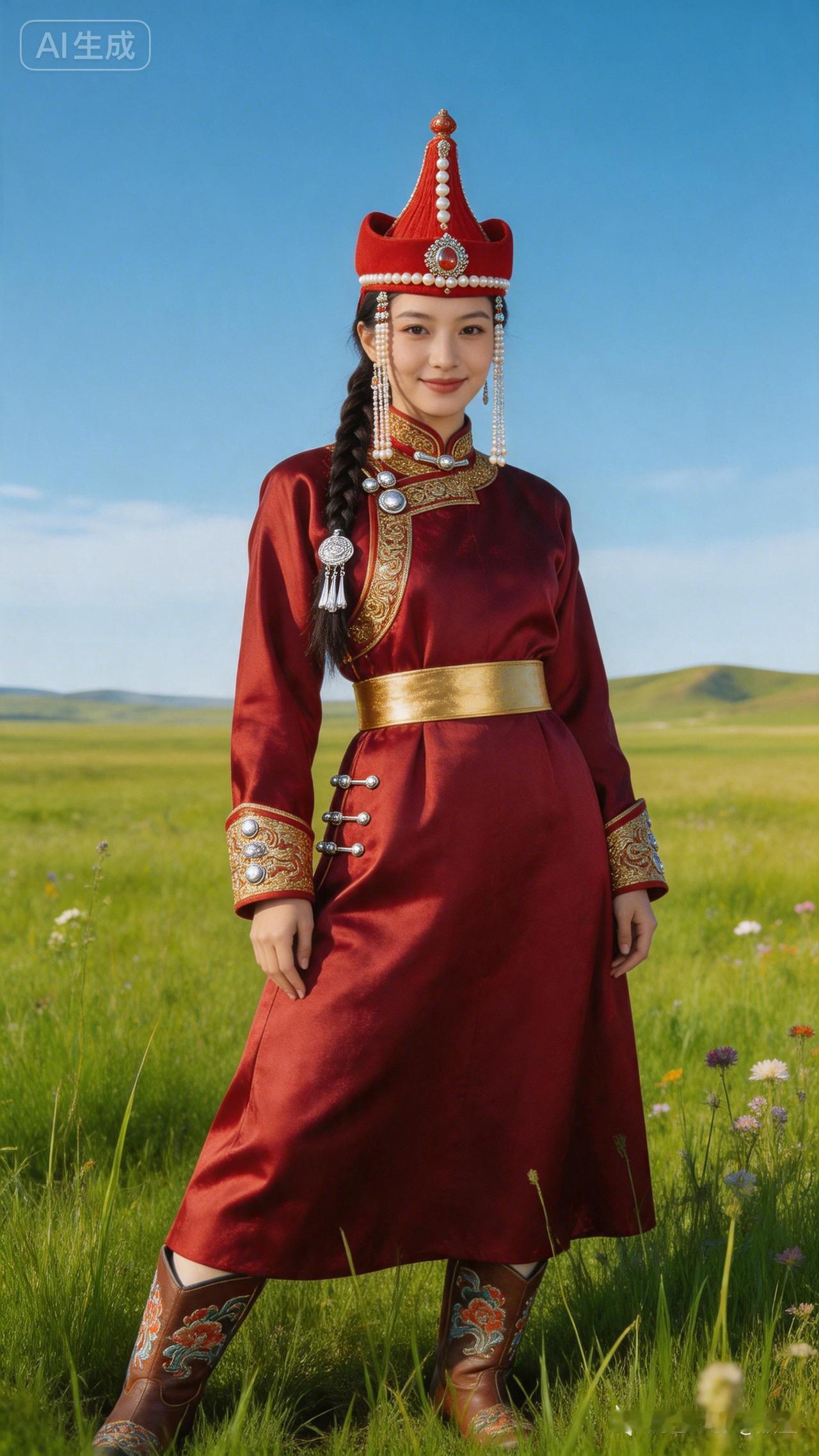 草原上的民族风，惊艳的民族服饰，带你领略不一样的风情！🌾👗💃