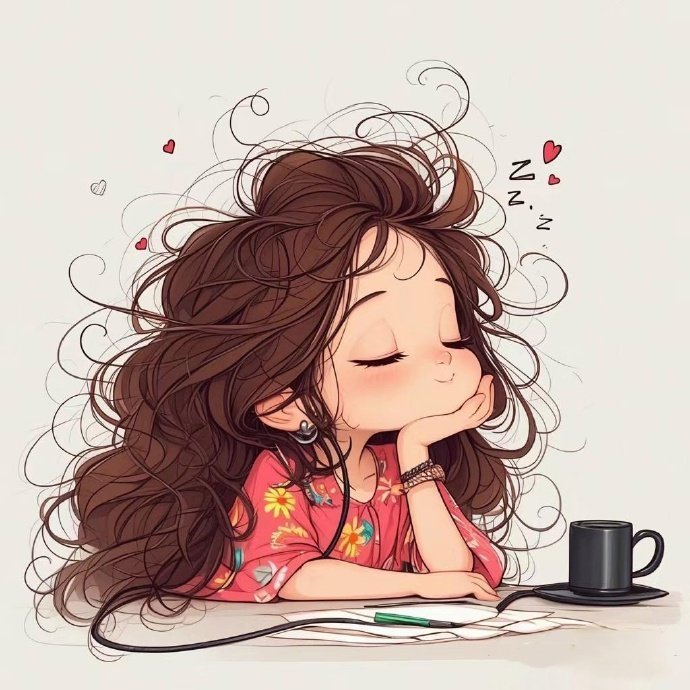 悠闲慵懒风 可爱女孩头像~ 