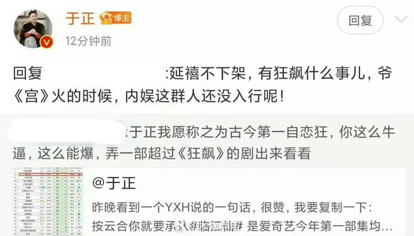 《宫》确实大江南北的爆，《延禧攻略》也大爆，两部都看咯~ 兜兜转转都在看于正的剧