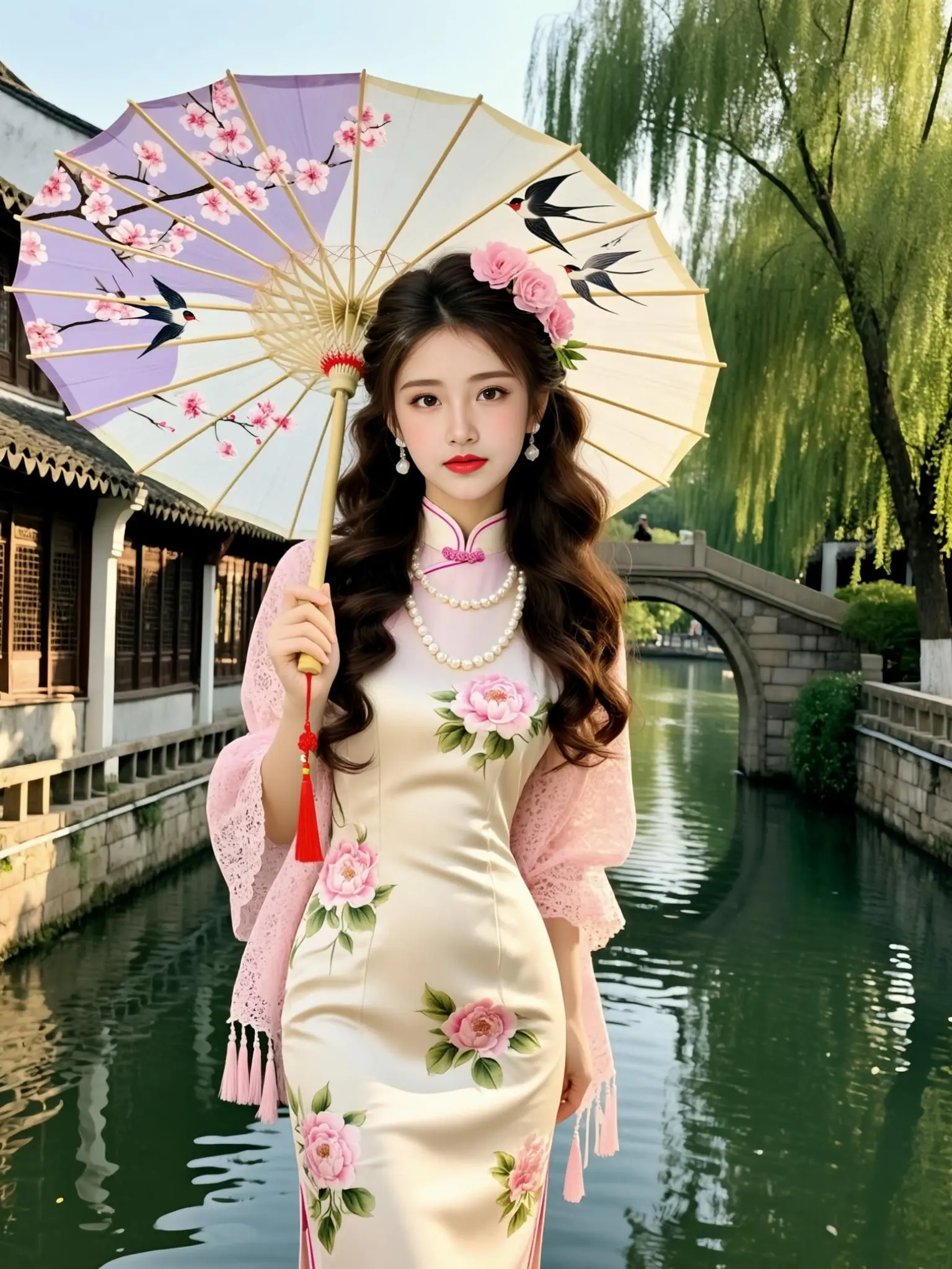 玩法合伙人计划，拍同款特效，改良旗袍。
