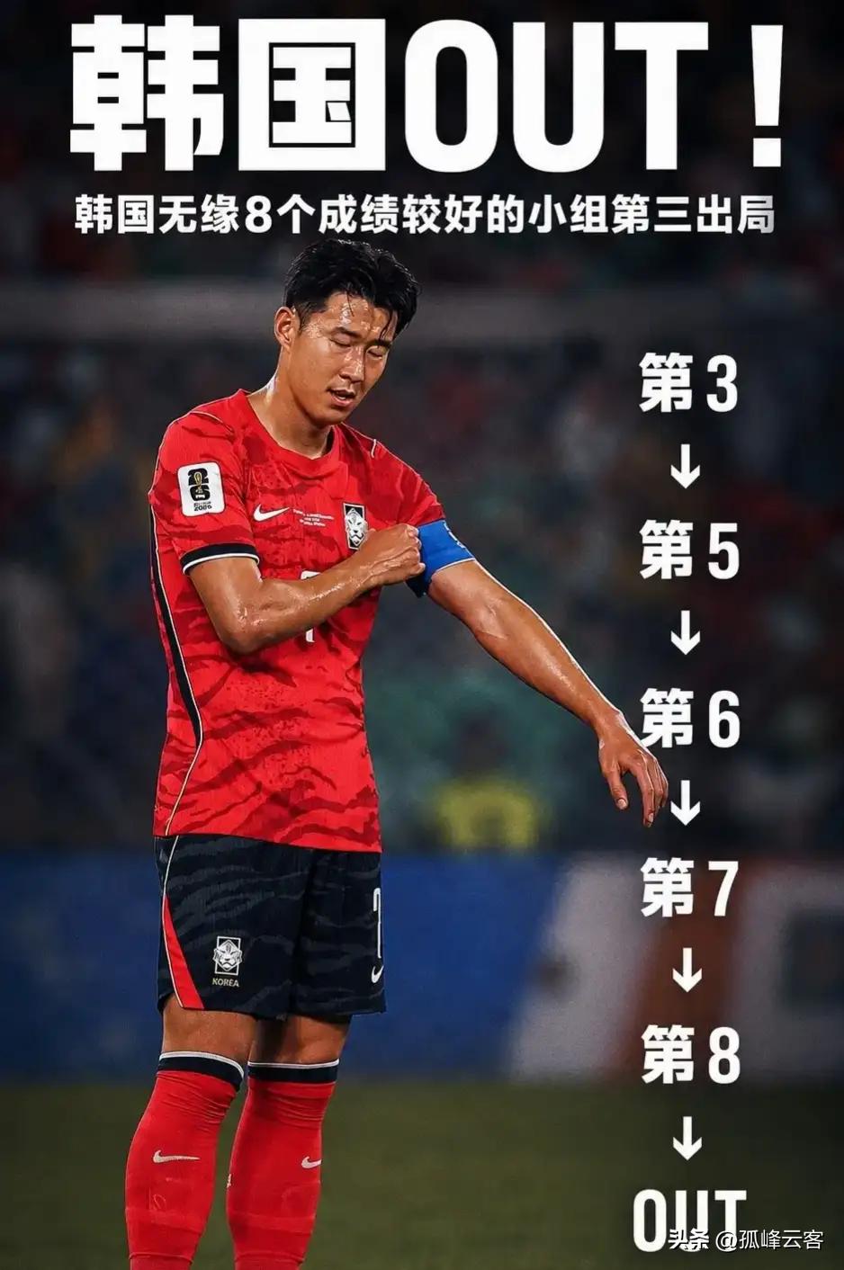 没有裁判的庇佑，韩国就是活脱脱的世界杯“鱼腩”！
韩国队在煎熬中等待了三天，最终