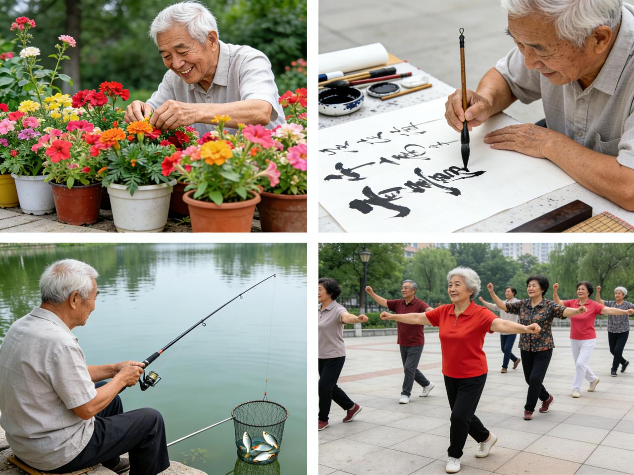 标题：退休后，最好的活法
不追名，不逐利，
不攀比，不生气，
吃好睡好，笑口常开