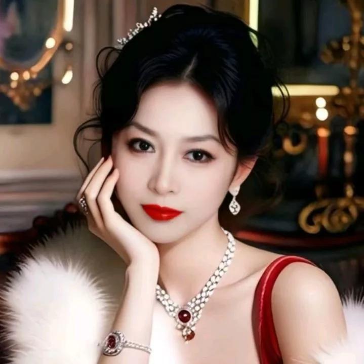 优雅红唇，奢华珠宝，闪耀宫廷风！红唇礼服 轻奢雅致珠宝 红裙珠宝写真 轻奢搭配珠