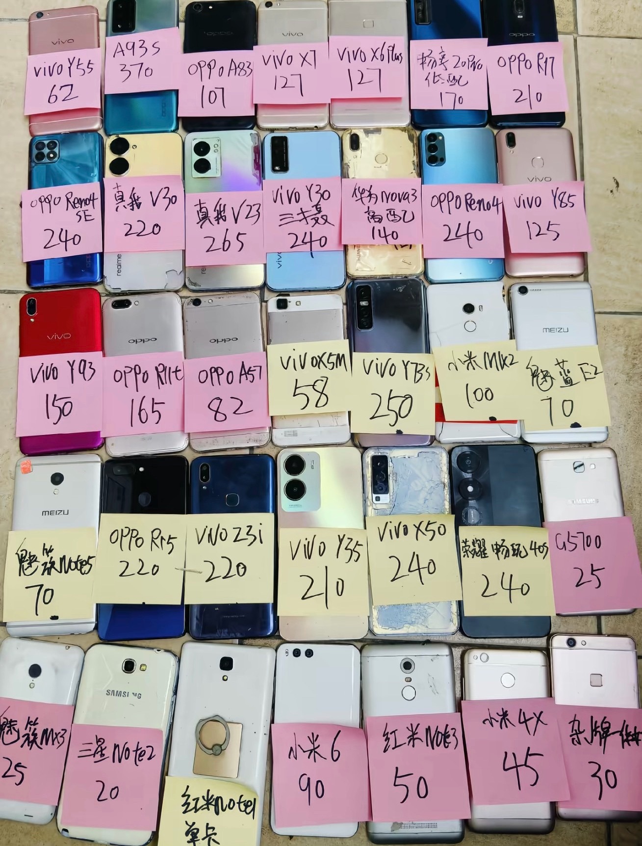 漂亮呀，报废手机不开机的，现在最高还能卖265元，之前也就换个不锈钢盆AI需求，