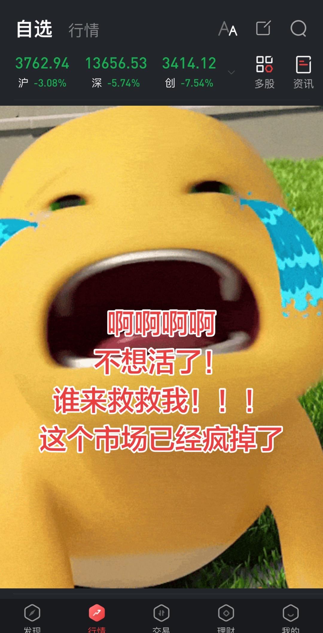 入市需谨慎投资有风险 理财需谨慎投资有风险 跌跌不休的股票 全盘大跌 投机有风险