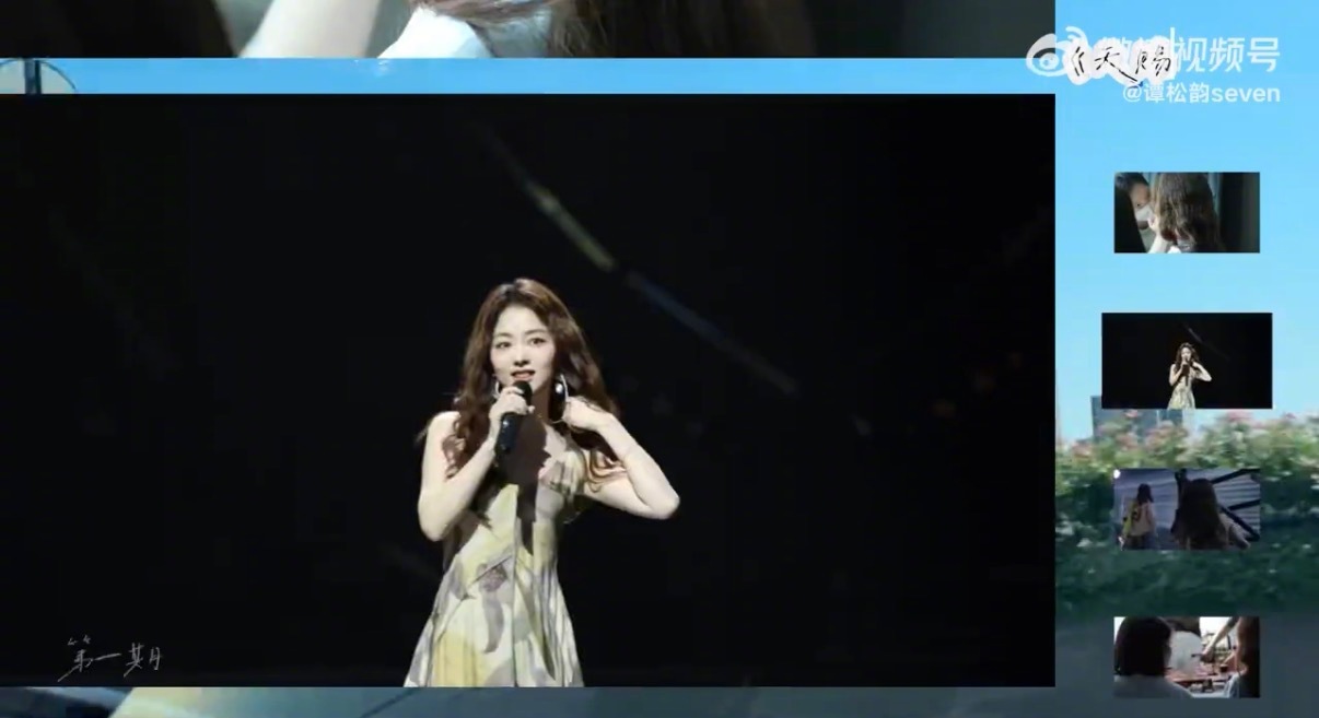 谭松韵天赐的声音幕后谭松韵回复黄子弘凡 黄子说没听够，谭姐说你咋说了我想说的，这