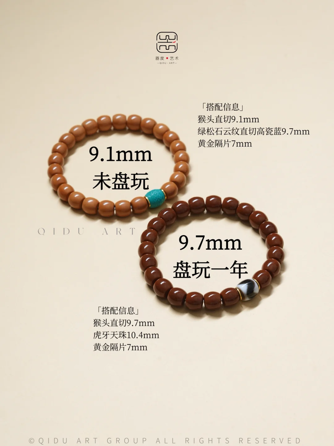 猴头直切9+🟤盘玩一年效果对比❗️