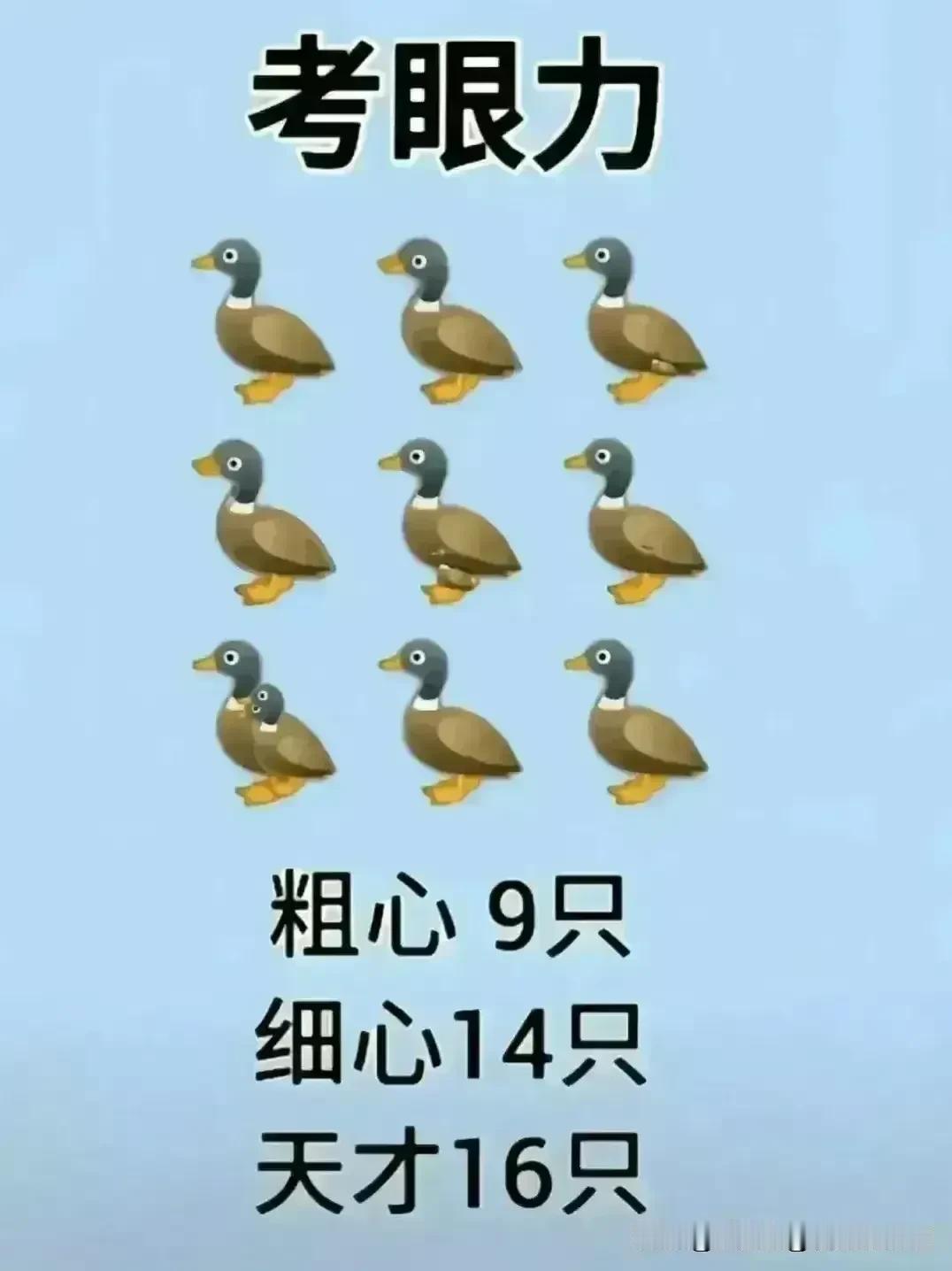 考眼力测试题，据说天才能找出16只！
