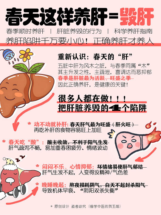 春天这样养肝🟰毁肝‼️正确养肝才养人✅