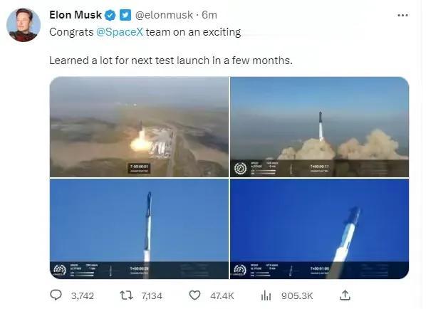 
星舰发射后爆炸，马斯克成功了一大半！
对于此次发射，马斯克一开始就没有抱有太