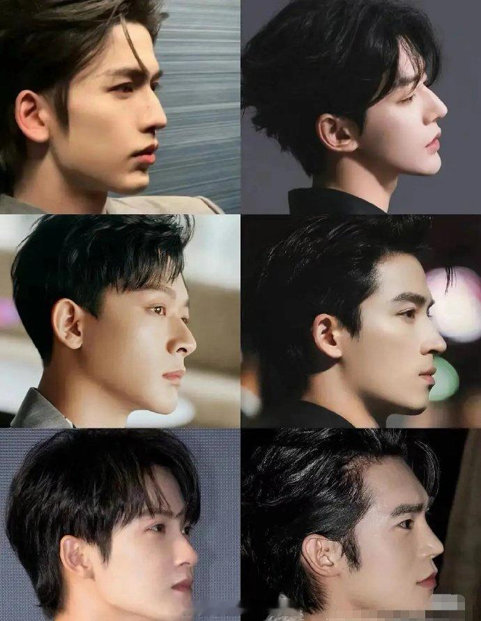 原来邓为的侧脸在男明星里这么优越