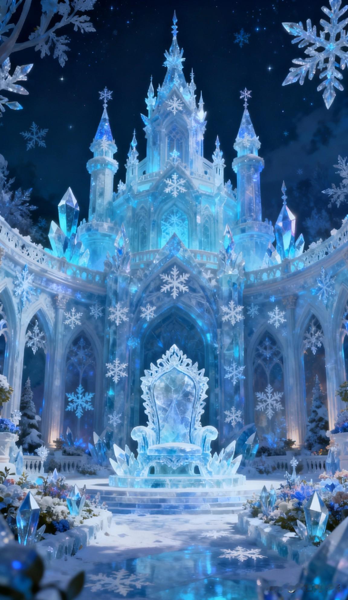 假如这是冰公主的冰晶宫，和冰公主的美甲精灵梦叶罗丽