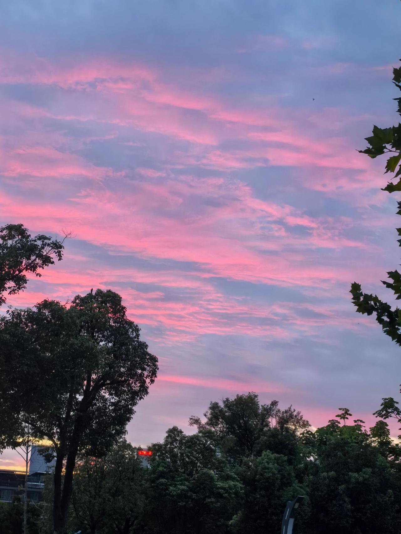 凤凰湖环路夕阳无限