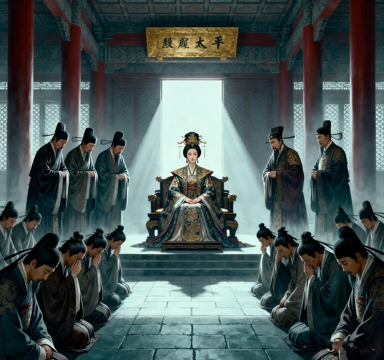 713年，太平公主被李隆基赐死，临刑前，她对李隆基道：“看在我帮你登上皇位的份上