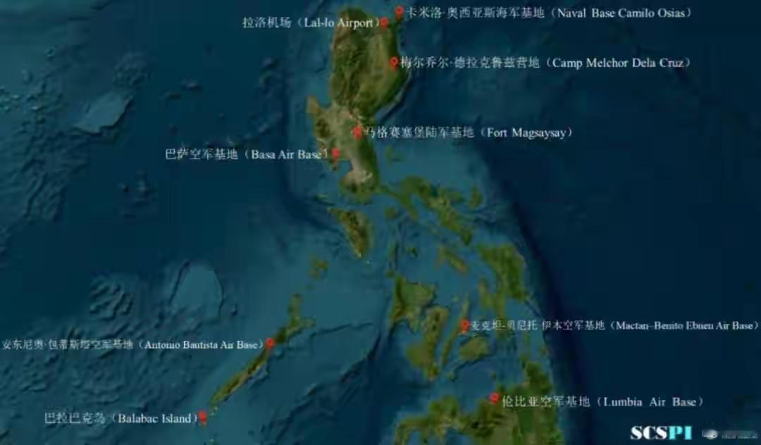 美军在菲律宾9个军事基地，被中国民用卫星扒个底掉

这9个军事基地是2023年小