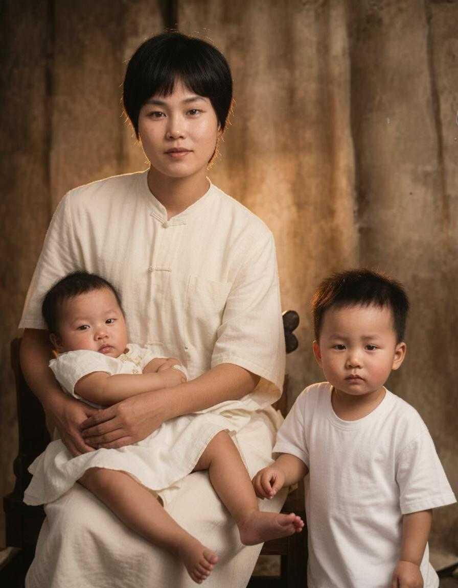 世界上最伟大的家庭照！|||杨开慧抱着次子毛岸青，旁边站着毛岸英！
这是1924