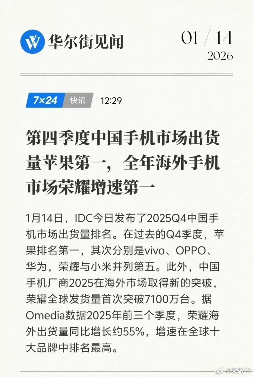 55%增速，荣耀拿下中国品牌海外市场增速第一！荣耀以AI技术、大电池等差异化优势