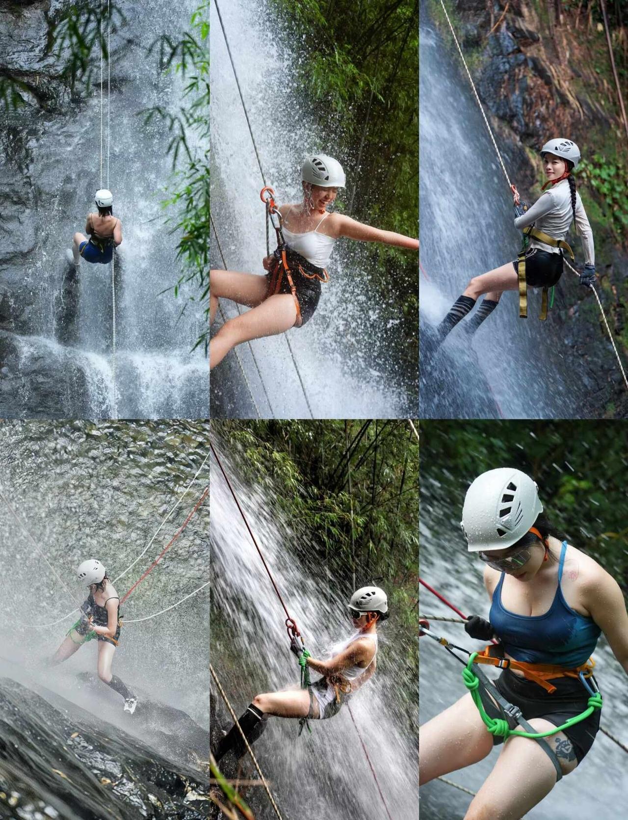 🧗🏻‍♀️广州瀑降💦｜开启避暑模式
⛰️广州瀑降💦
瀑降最帅出片之地，水
