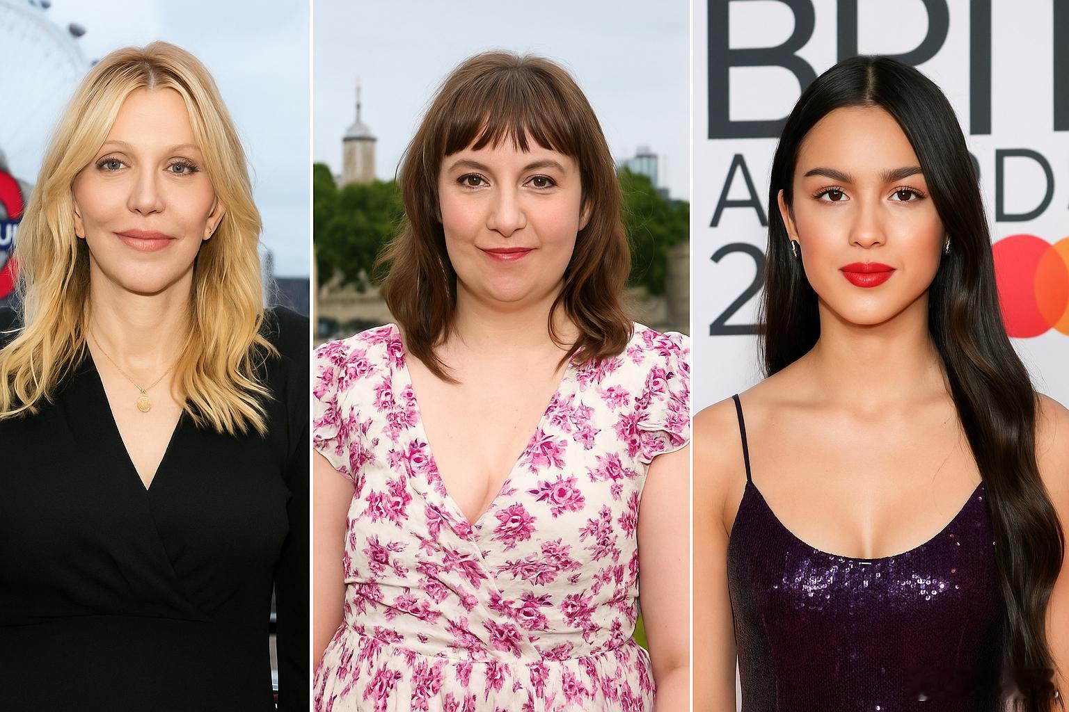 最近 Courtney Love、Lena Dunham、Olivia Rodr