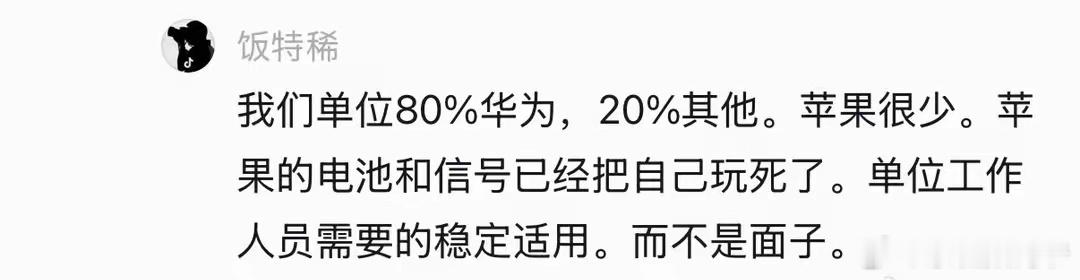 体制内 80%用华为！ 
