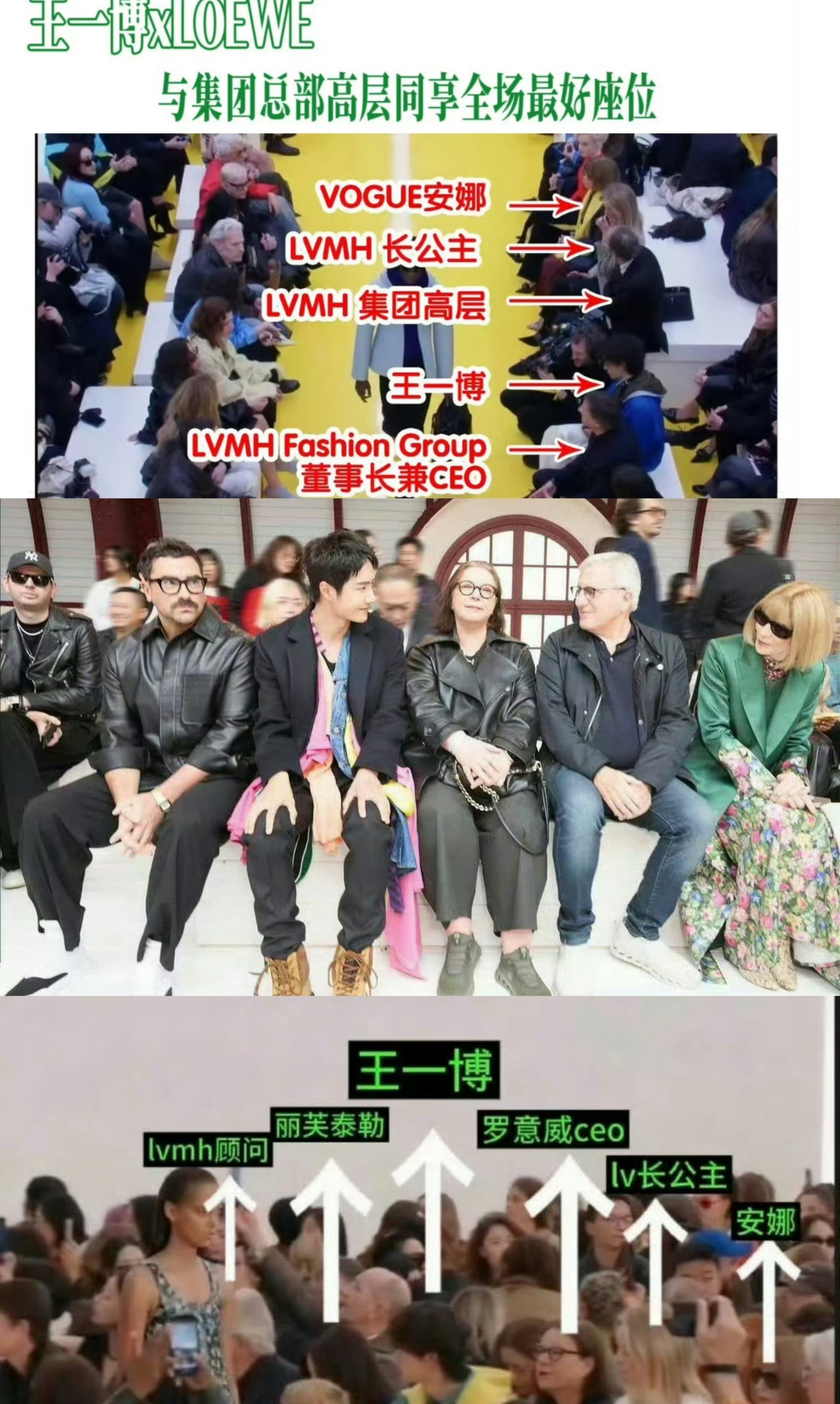 王一博周围全是LV集团高层巨星就是这个顶级待遇，次次都一样 