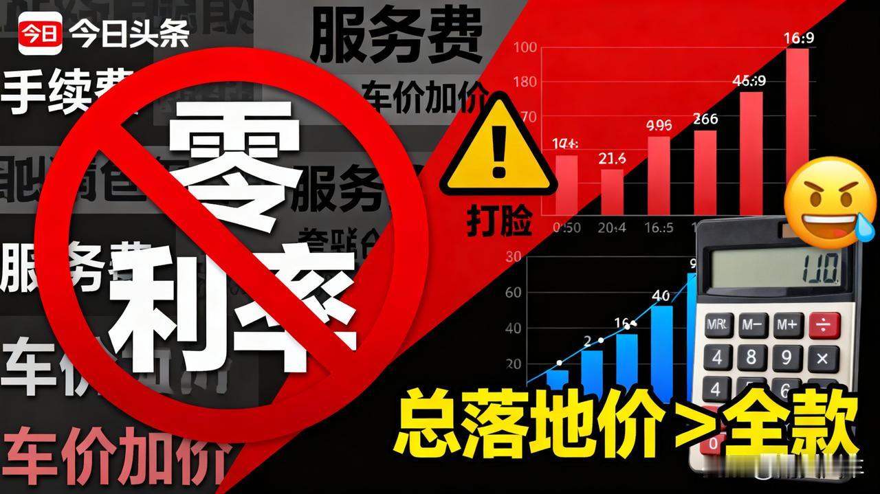 贷款买车坑太多！“零利率”背后全是套路
   
所谓的“零利率”贷款，通常会收你