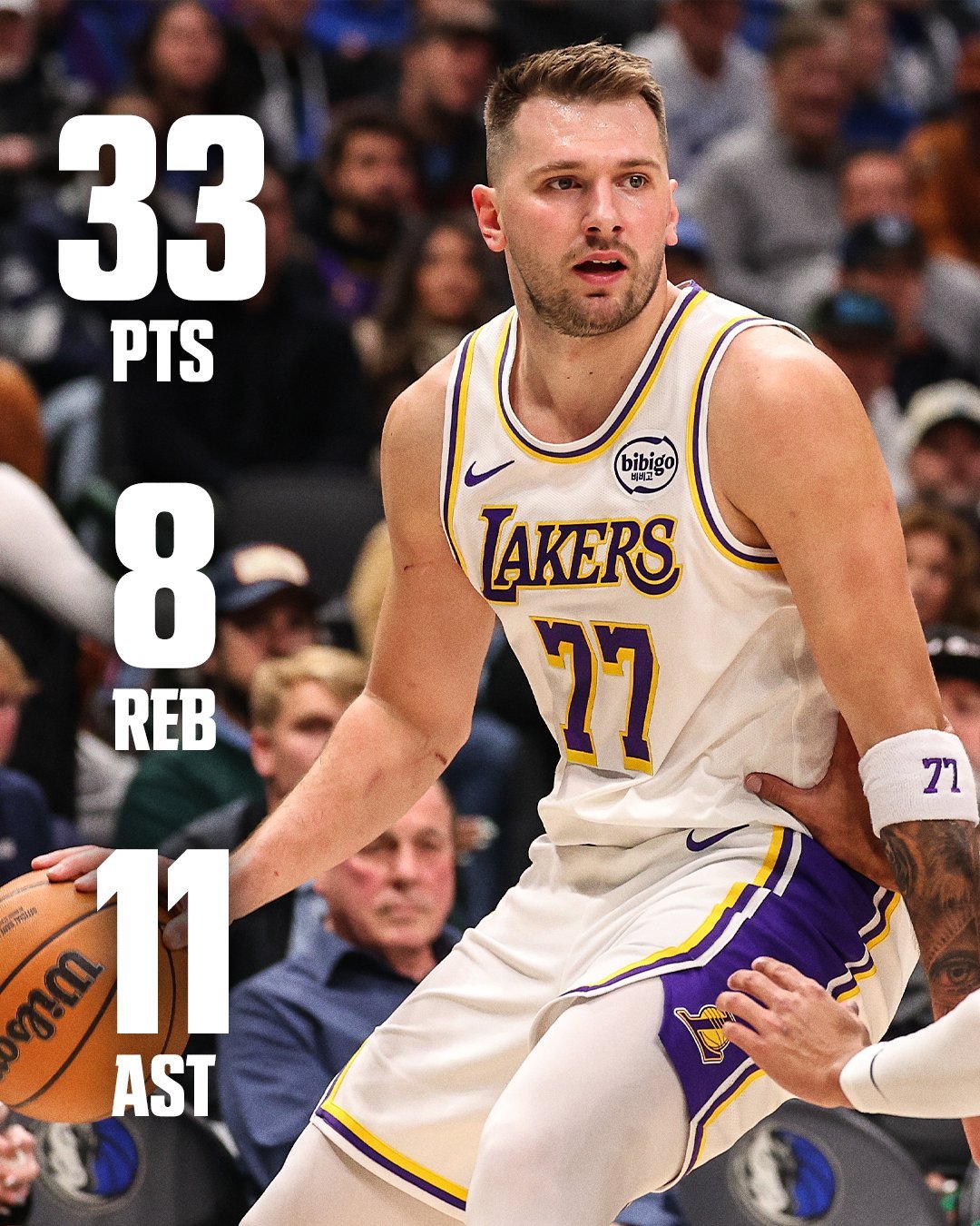 湖人从第三节开始一度被打41比14，然后…最后7分半一波29比8反超赢球，又拿下