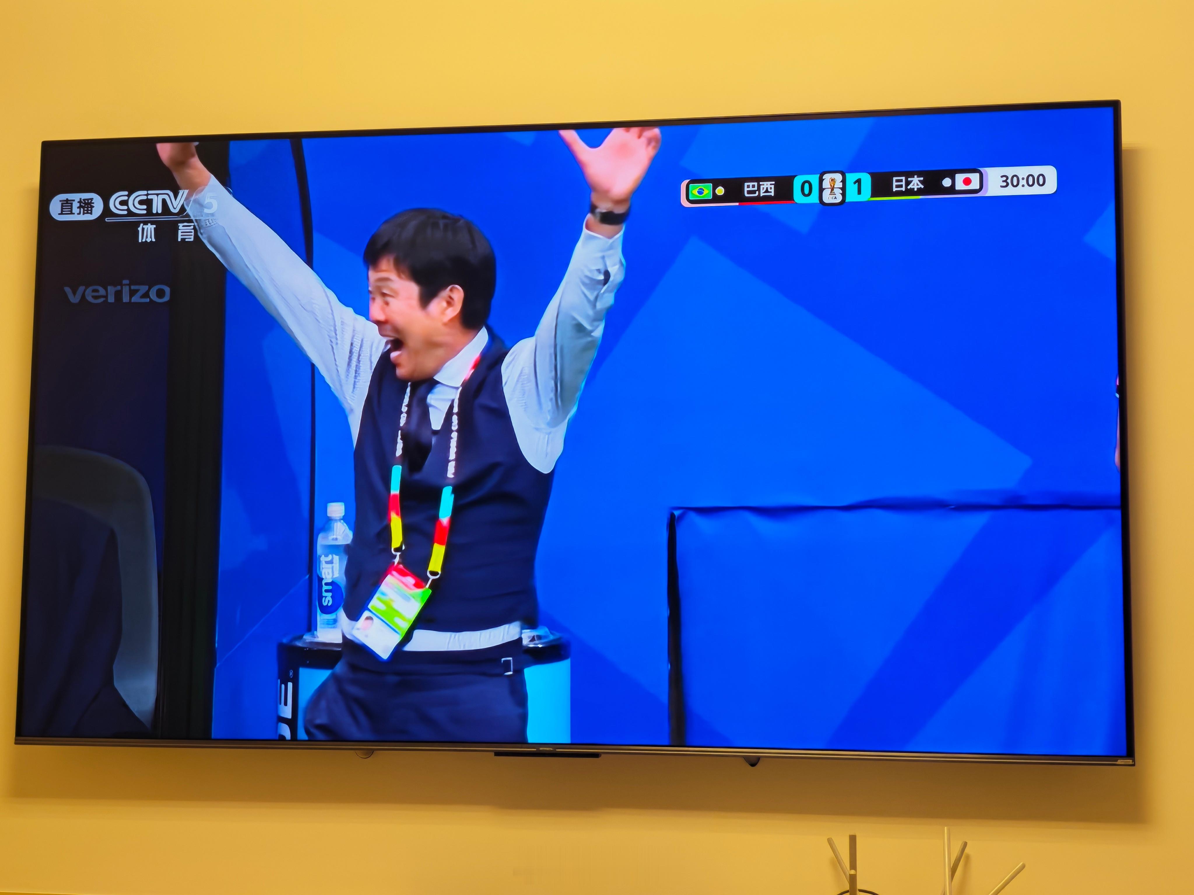 日本领先了！ 1-0！这下有意思了！ 日本领先巴西