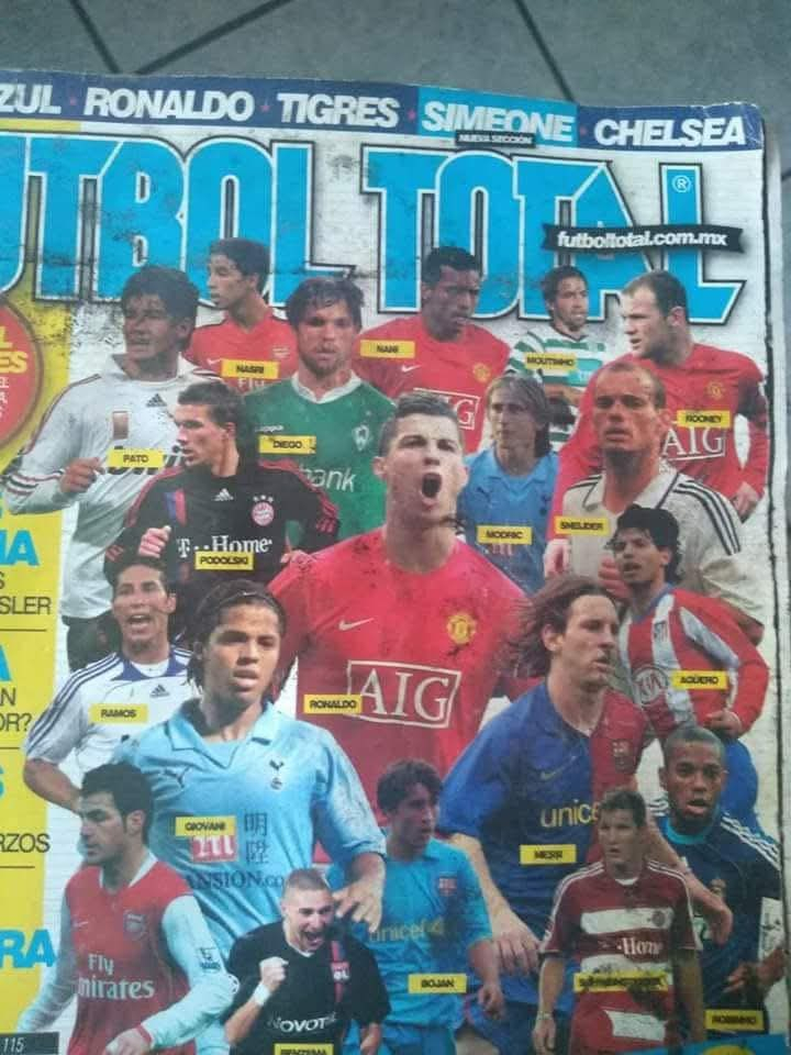 让我们回到2008年，当时《Fútbol Total》杂志发布了一份世界足坛最有