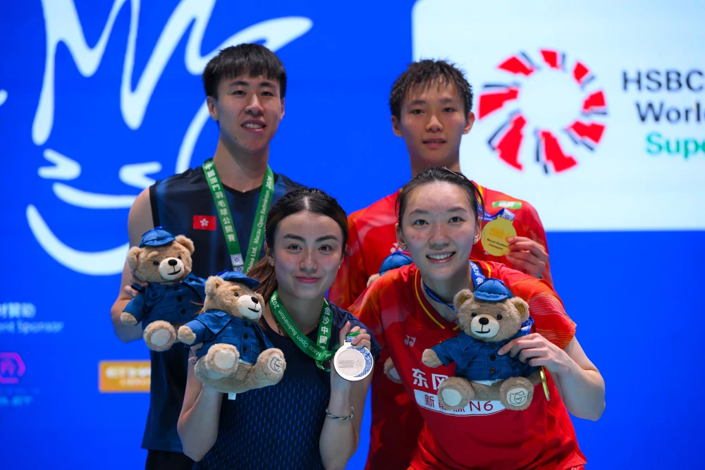 丫邦📷振欣组合获澳门赛冠军 中国羽毛球队 2026年中国澳门羽毛球公开赛