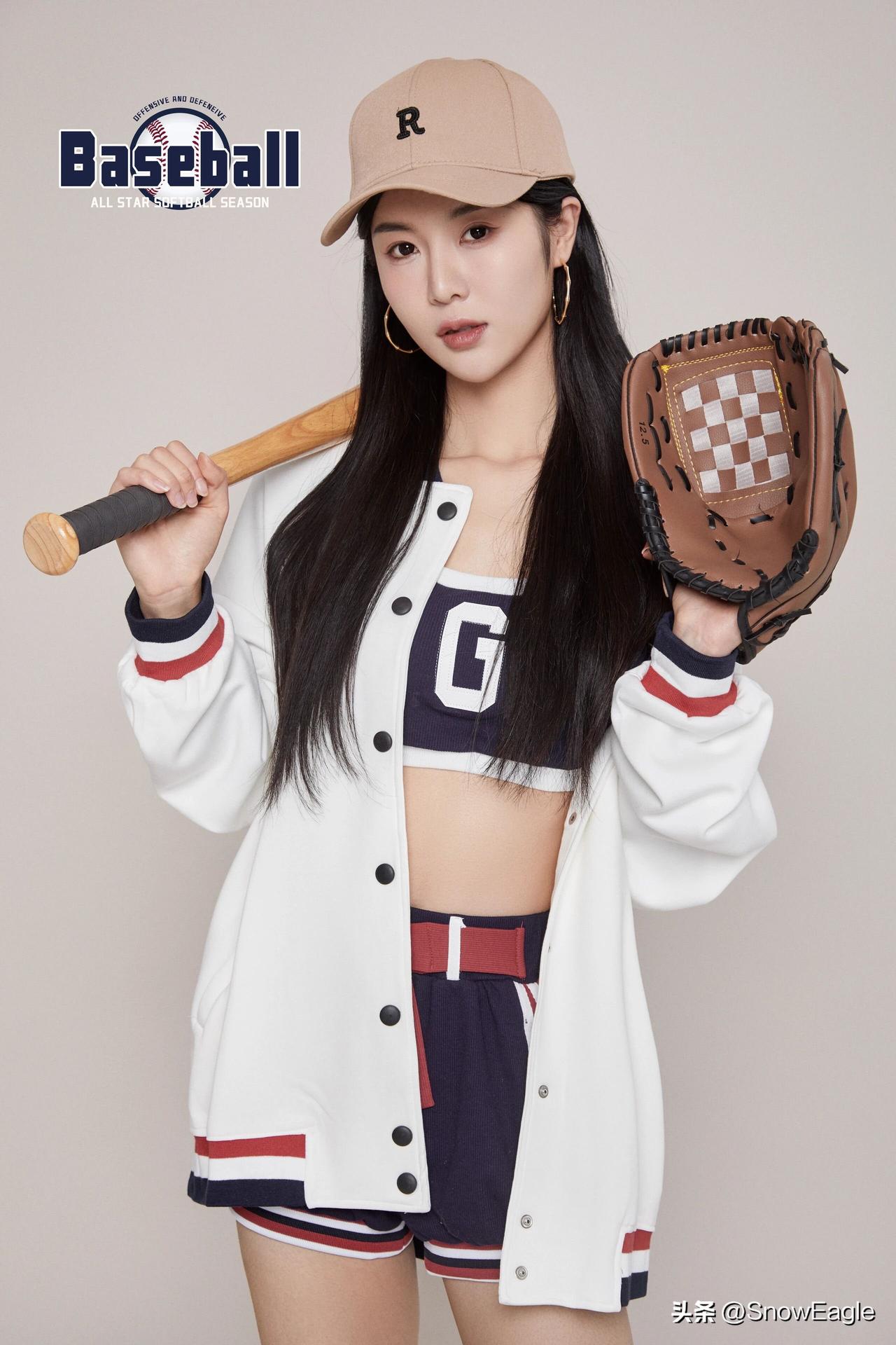 棒球少女风穿搭，青春活力满满！👟👒👗