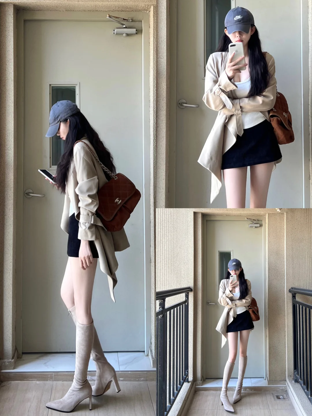 168/98 靴子试试这样穿！好像还行！