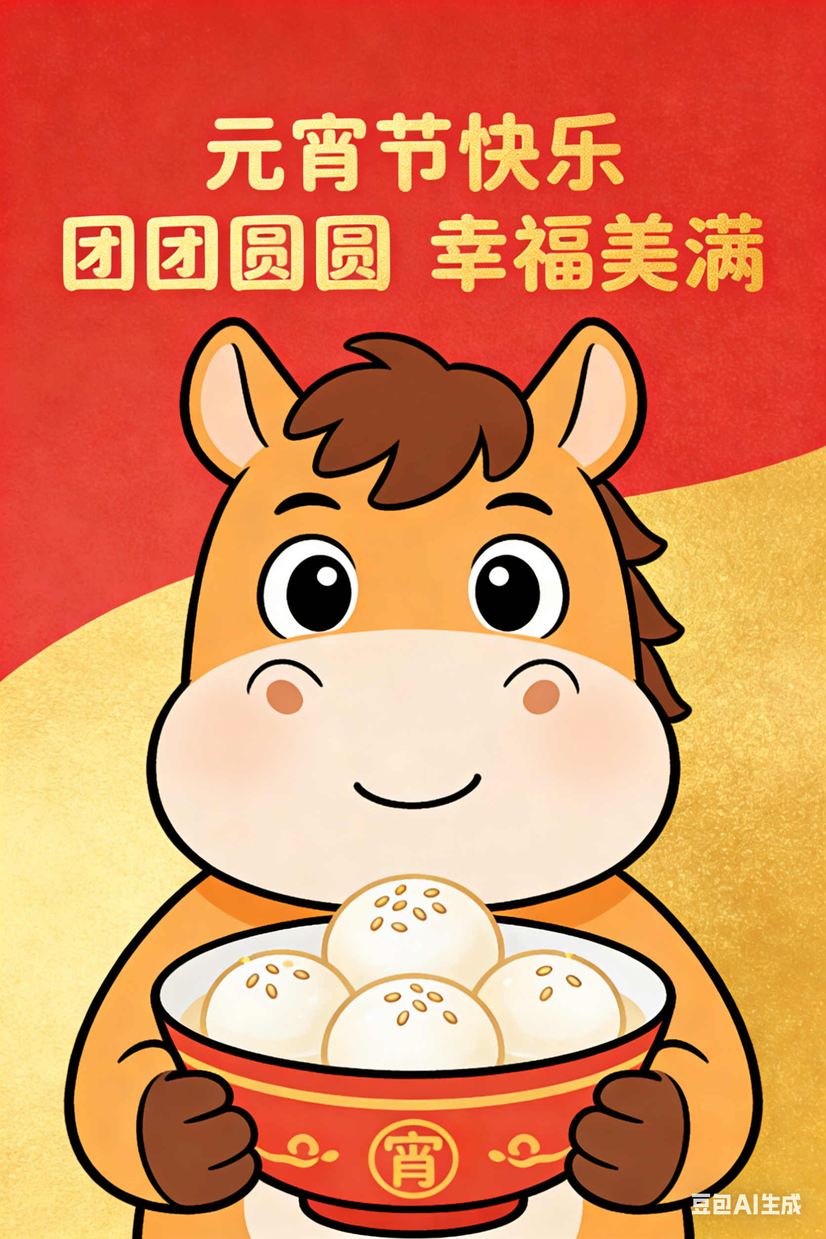 东风夜放花千树，一碗元宵寄深情。马蹄踏处皆灯火，汤圆甜时尽团圆。祝元宵节快乐，团