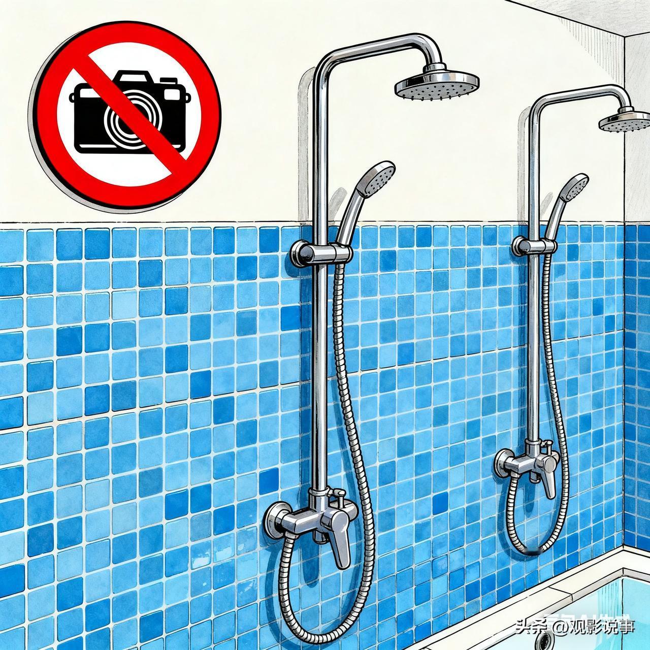 11月3日，在江苏省泰州市的一家浴场中，一位女性客人携带着手机进入了浴池区域，并