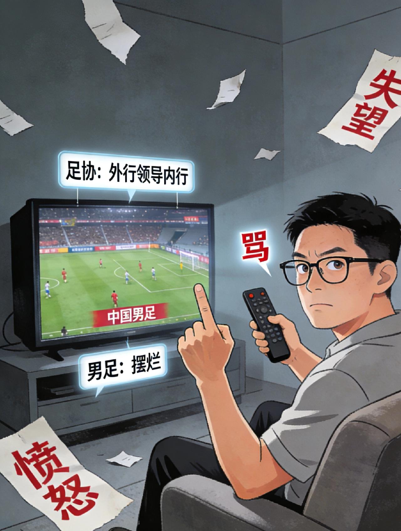 一句话评价足协，两个字形容男足！骂完还想看，这才是最扎心的真相
 
最近话题爆了