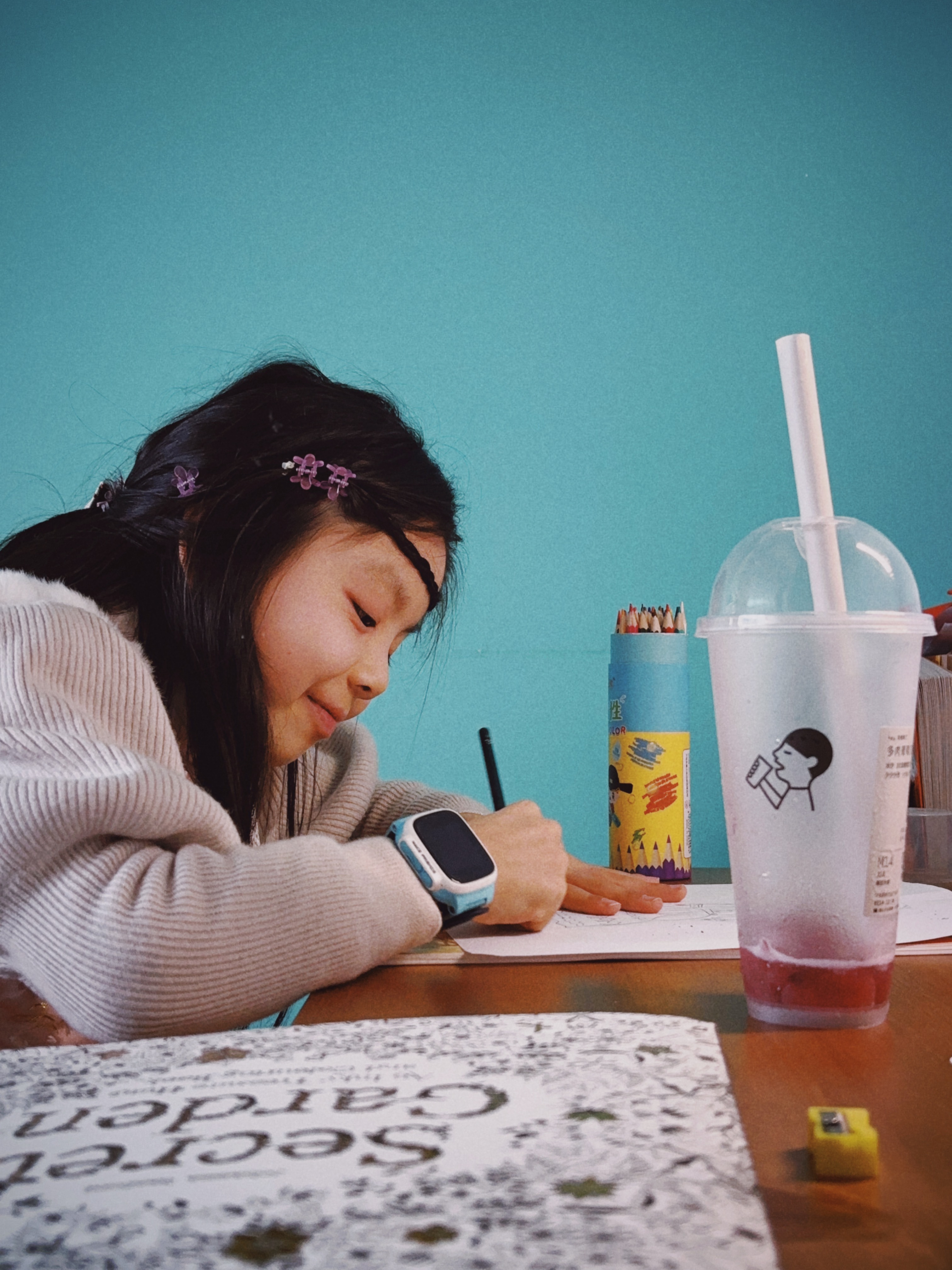 爱画画的小情人。 