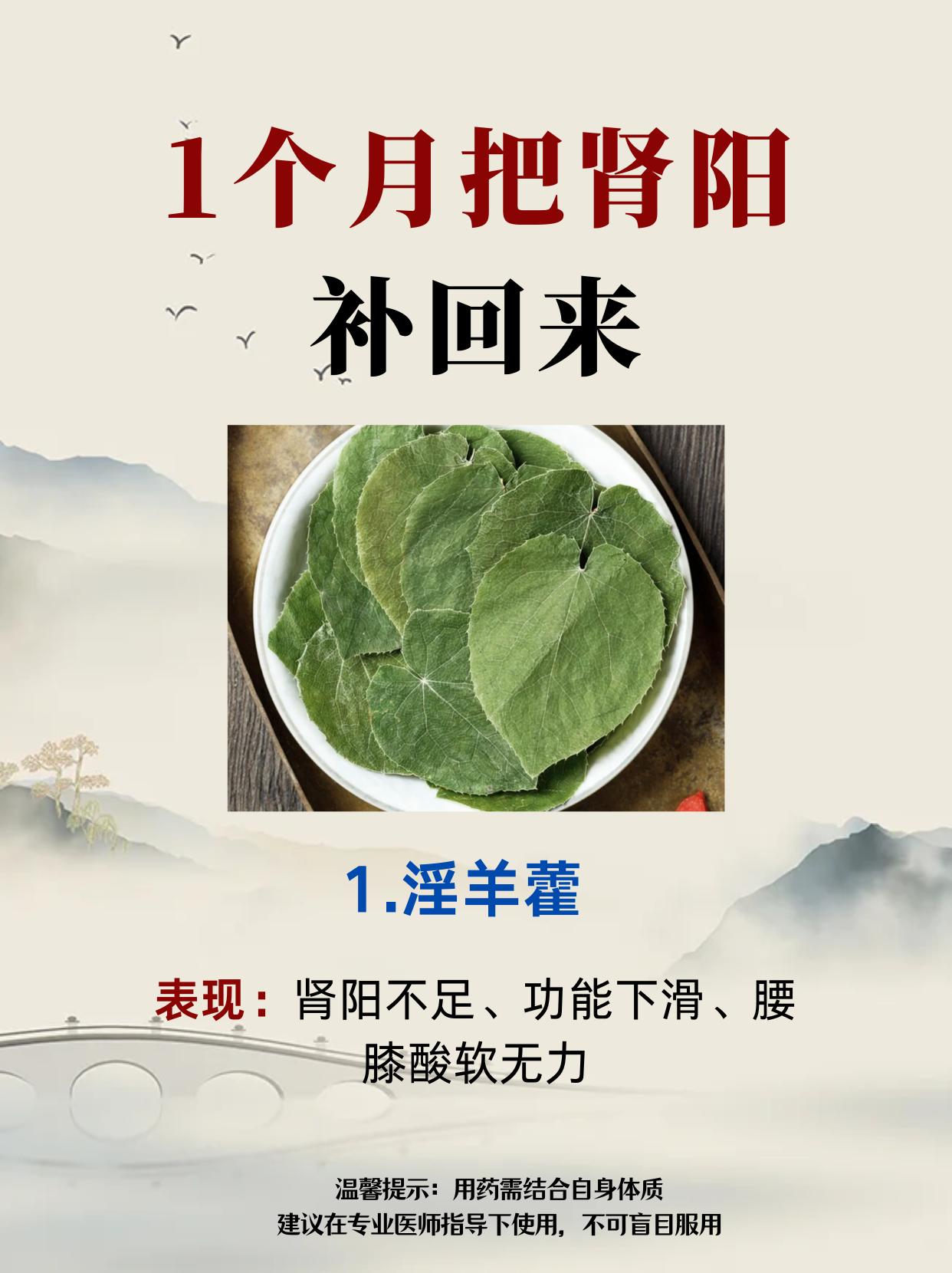 1个月把肾阳补回来