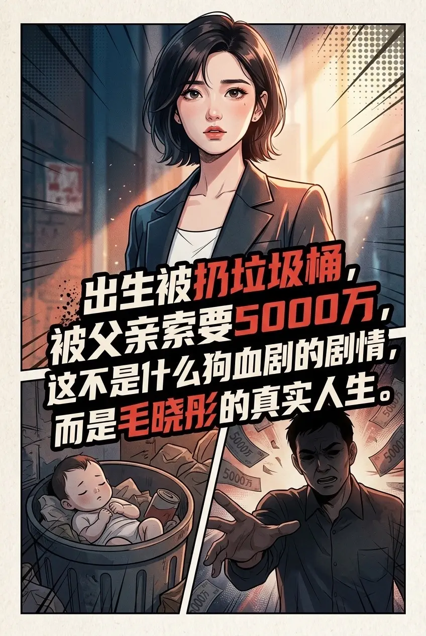 出生被扔垃圾桶，被父亲索要5000万，这。不是什么狗血剧的剧情，而是毛...
