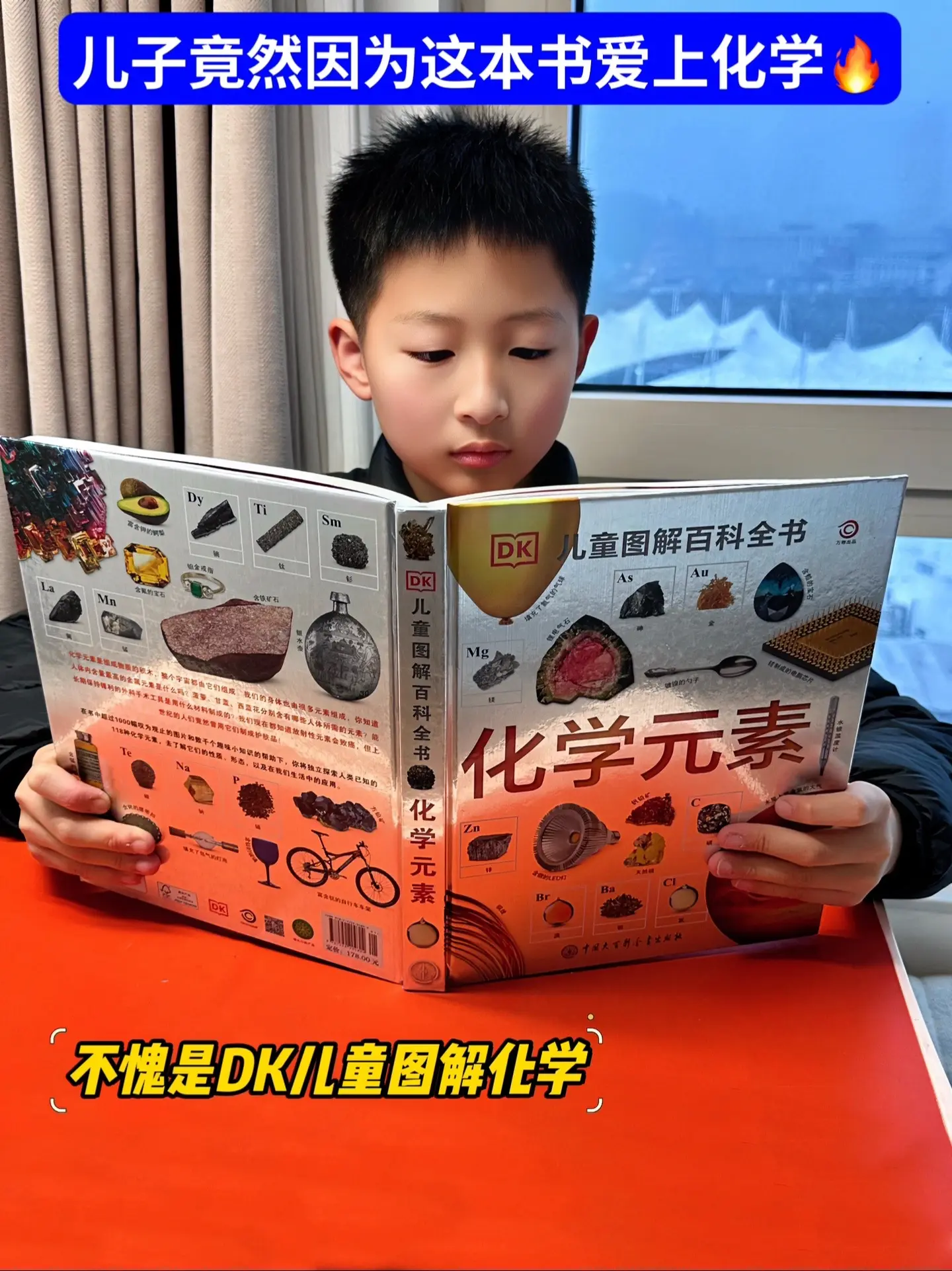不愧是DK专为中小学生准备的化学科普书！厚厚一本共208页，按照元素周...